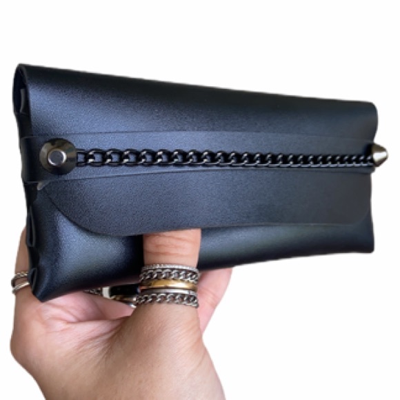 sunglasses black frame with clear crystals - Picture 5 of 14